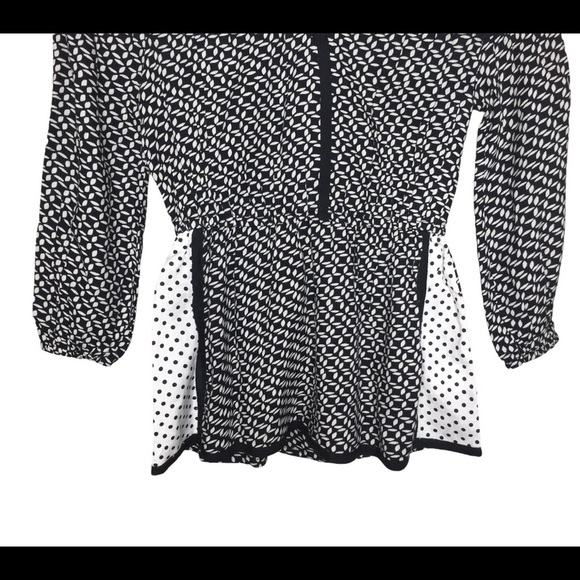 RIVER ISLAND Boho Geo Print Tunic Dress With Long Sleeves Black Girls Age 5-6Y - Picture 5 of 7